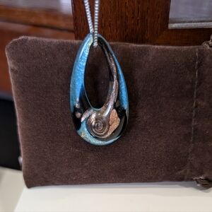 Murano glass bead necklace from Italy